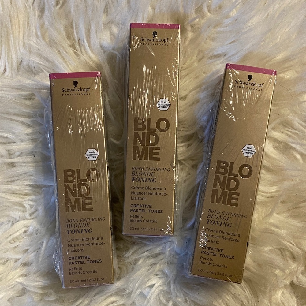 ***SOLD****Schwarzkopf BLONDME Blonde Toning Hair Color - Creative Pastel Tones